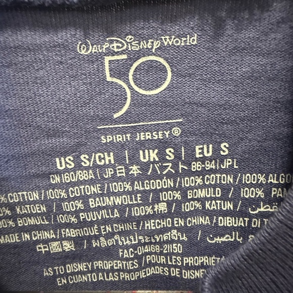 Rare Walt Disney World 50th Anniversary Cast Member Spirit Jersey Adult S - Picture 5 of 8